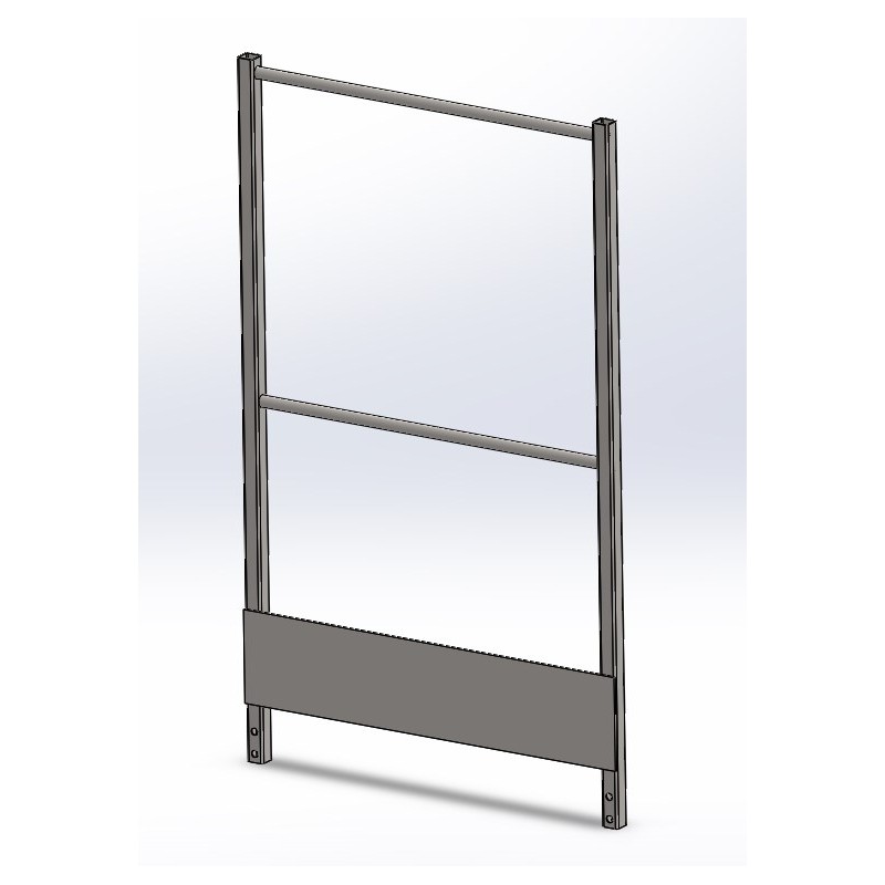 Garde corps pour caisson zone refuge 780 mm