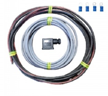 Câble de commande 1 électrovanne 8m + Câble moteur 8 m + 4 cosses + 1 connecteur de bobine