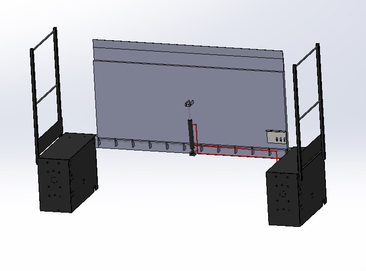Pont de liaison plateau aluminium 5 tonnes