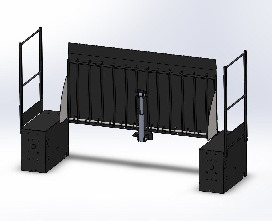 Pont de liaison plateau acier 6 tonnes