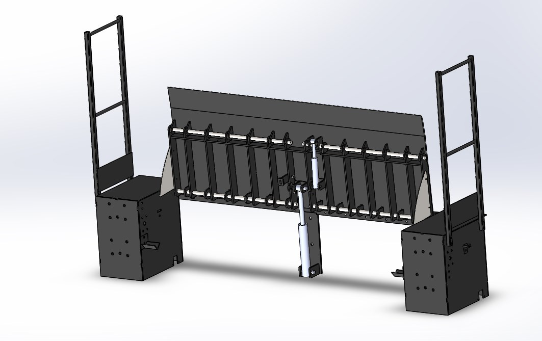Mini niveleur acier 6 tonnes