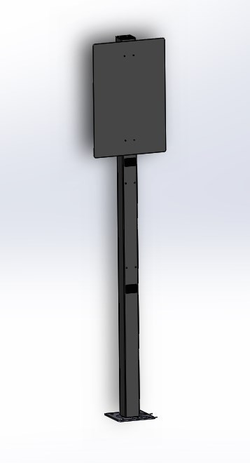 Poteau de commande 1 platine